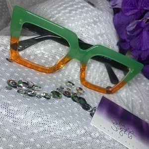 Square Green Orange Frames